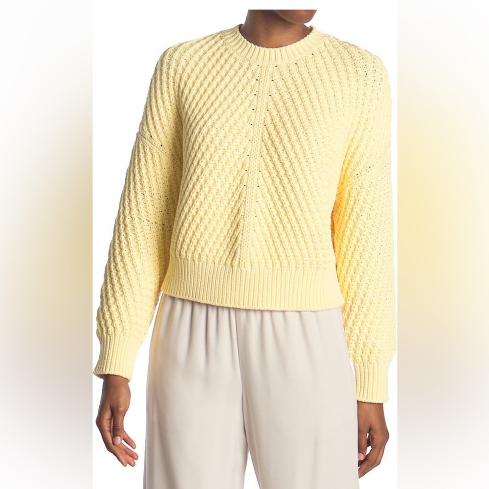 Vince drop shoulder ribbed crew neck sweater - almost new